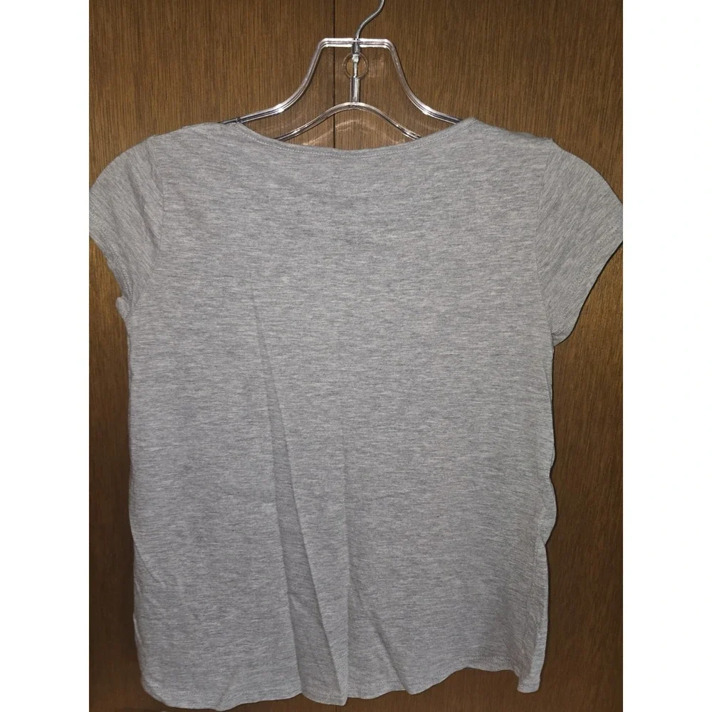 Calvin Klein Girls Sequin Gray‎ T-Shirt Size 8/10